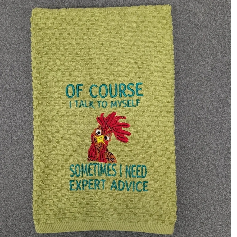 Of Course I Talk to Myself Sometimes I Need Expert Advice Kitchen Bar Tea Towel